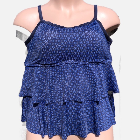 Swimsuits for All Women’s Plus Swimsuit Bathing Suit Bikini Tankini Top 1X 22 - Picture 1 of 7